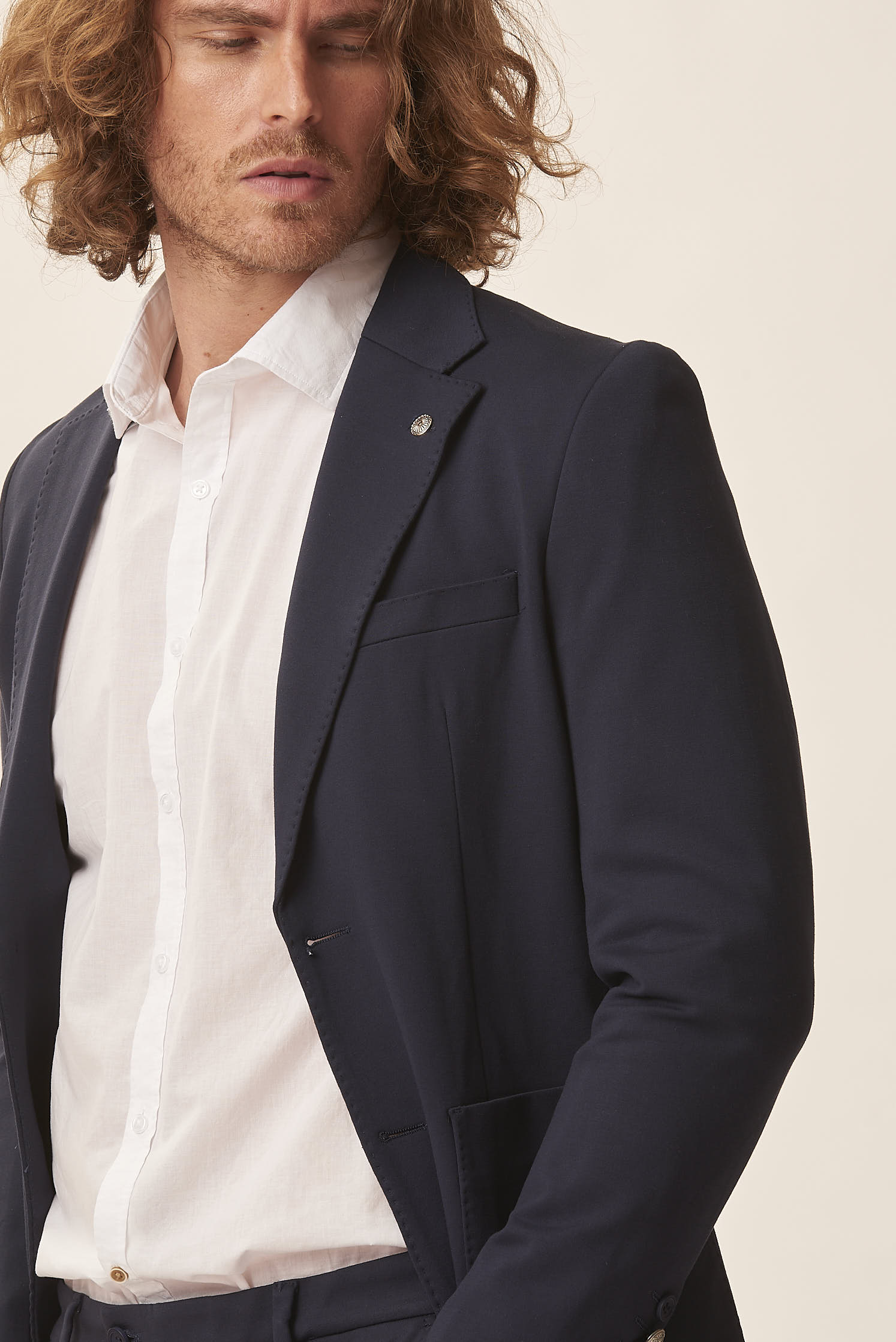 GU216-JACKET-P. MILAN-NAVY-1906 MILANO STITCH JACKET |