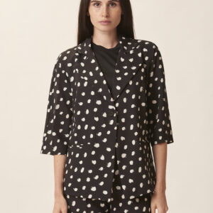 GD295-jacket-sleeve-34-fall-print-black-3 3/4 SLEEVE PRINTED JACKET |