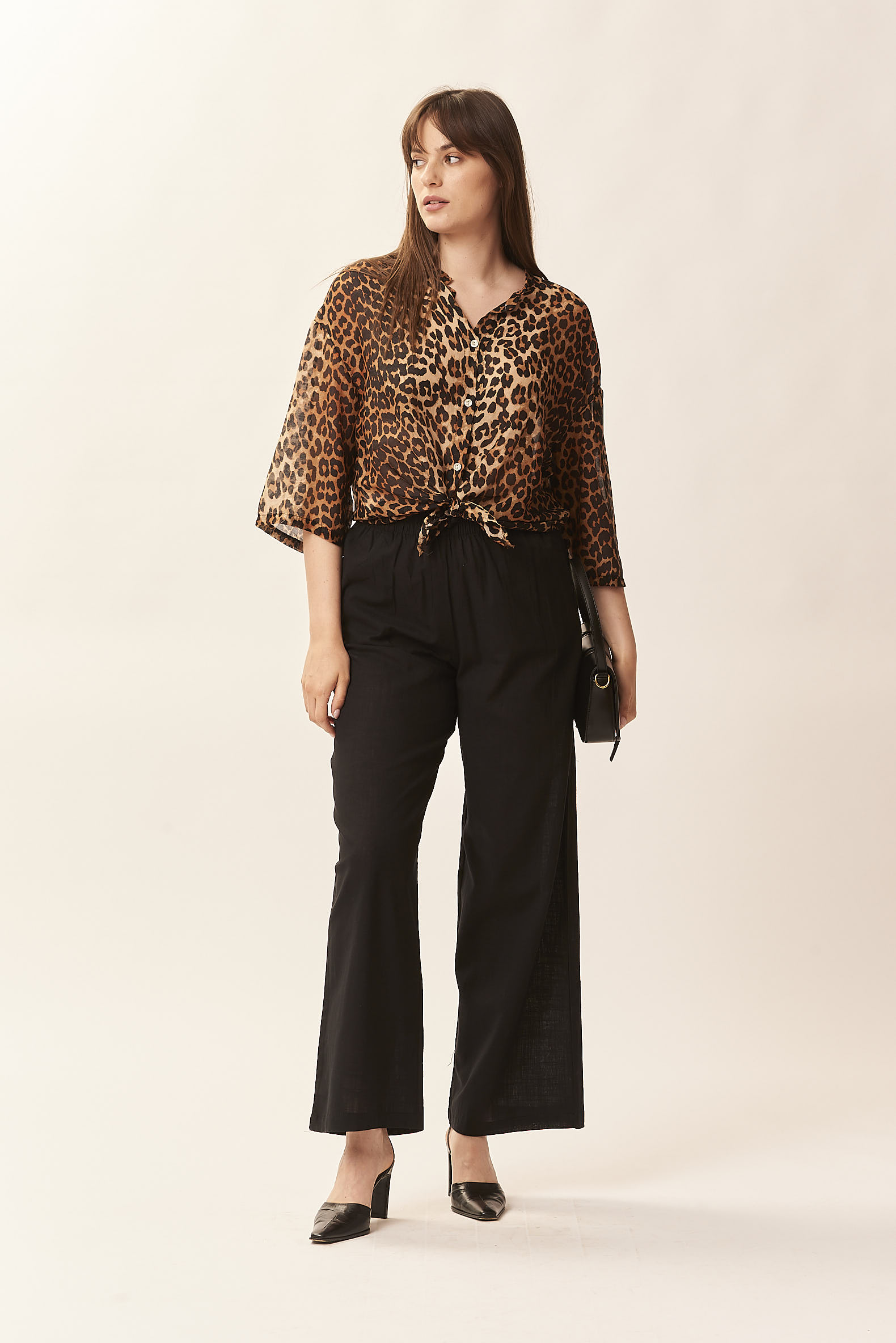 PALAZZO LINEN TROUSERS