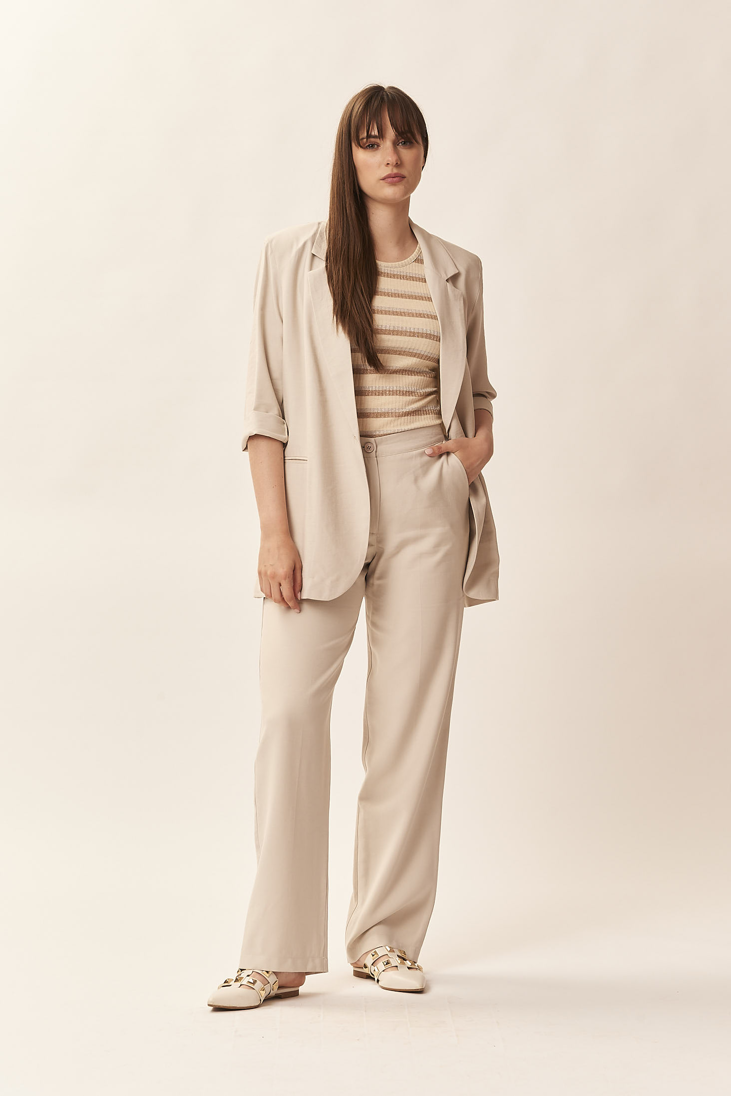 FLOWY VISCOSE TROUSERS
