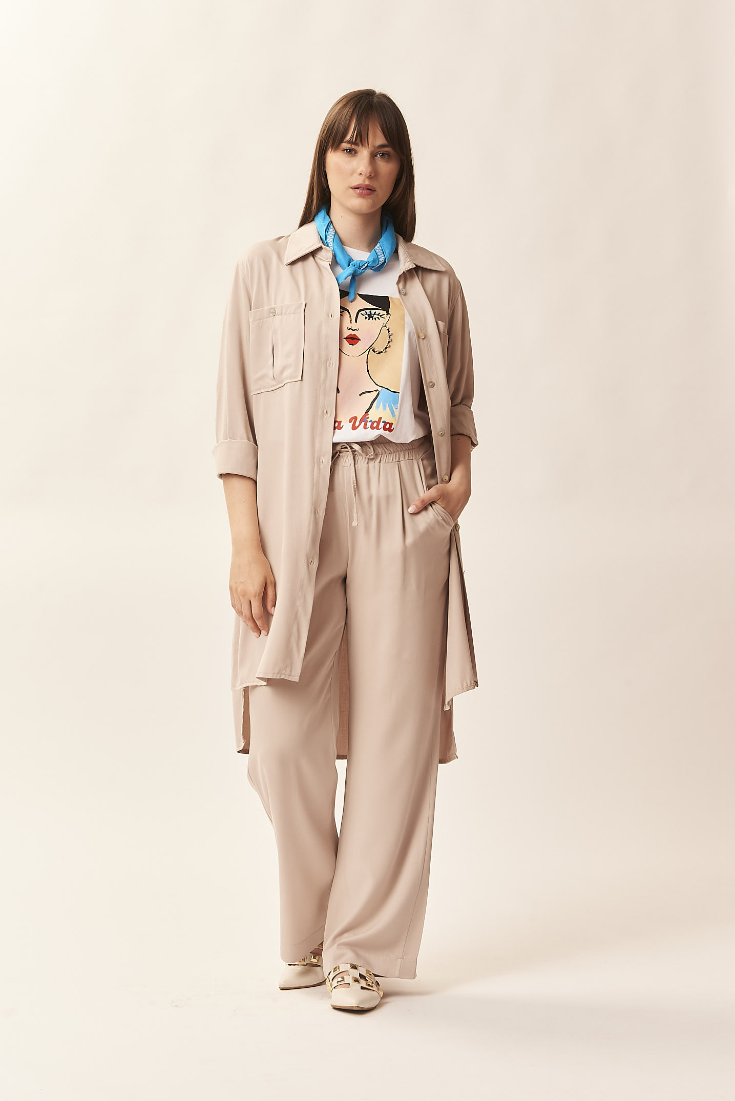 LONG VISCOSE SHIRT