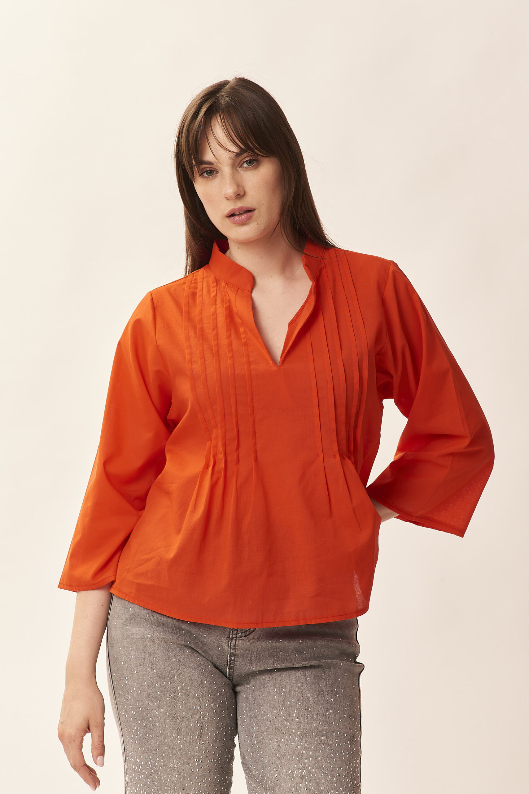 BLUSE AUS BAUMWOLLE