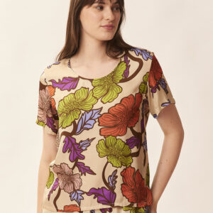 BLUSE MIT BLUMENPRINT |