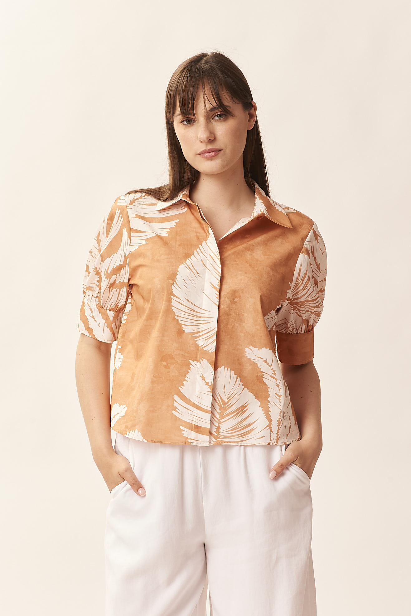 LEAF PRINT SHIRT