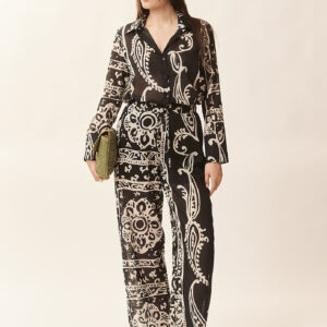 GD468PANTALONE-VOILE-BANDANA-PRINTBLACK-1495 BANDANA PRINT TROUSERS |