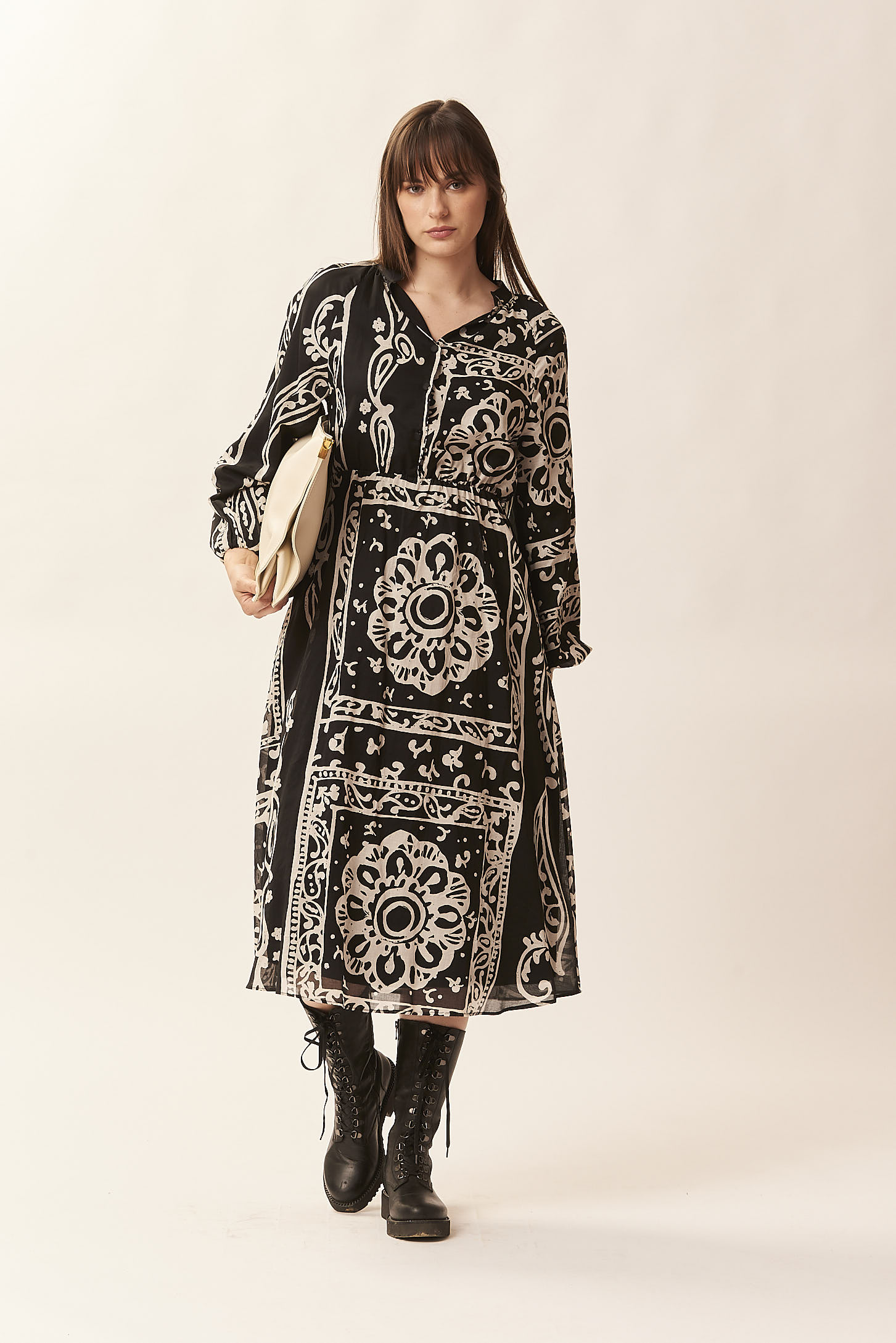 BANDANA PRINT LONG DRESS