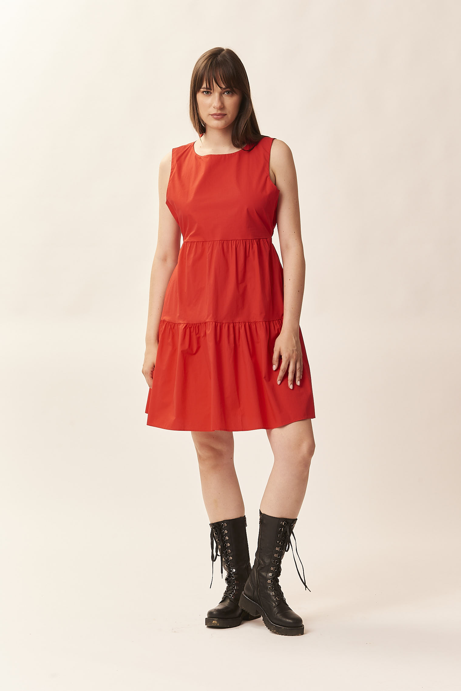 OPEN BACK MIDI DRESS