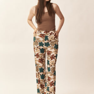 GD471PANTALONE-BREITDRUCK-BLUMENMEHRFARBIG-1537 WEITE HOSE MIT BLUMENPRINT |