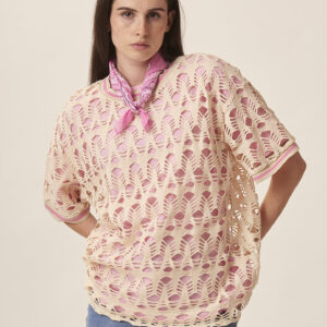 GD307-T-SHIRT-MM-PERFORATED-PINK-PINK-1133 PERFORATED T-SHIRT |