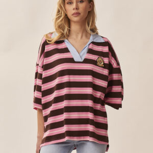 STRIPED JERSEY POLO SHIRT |