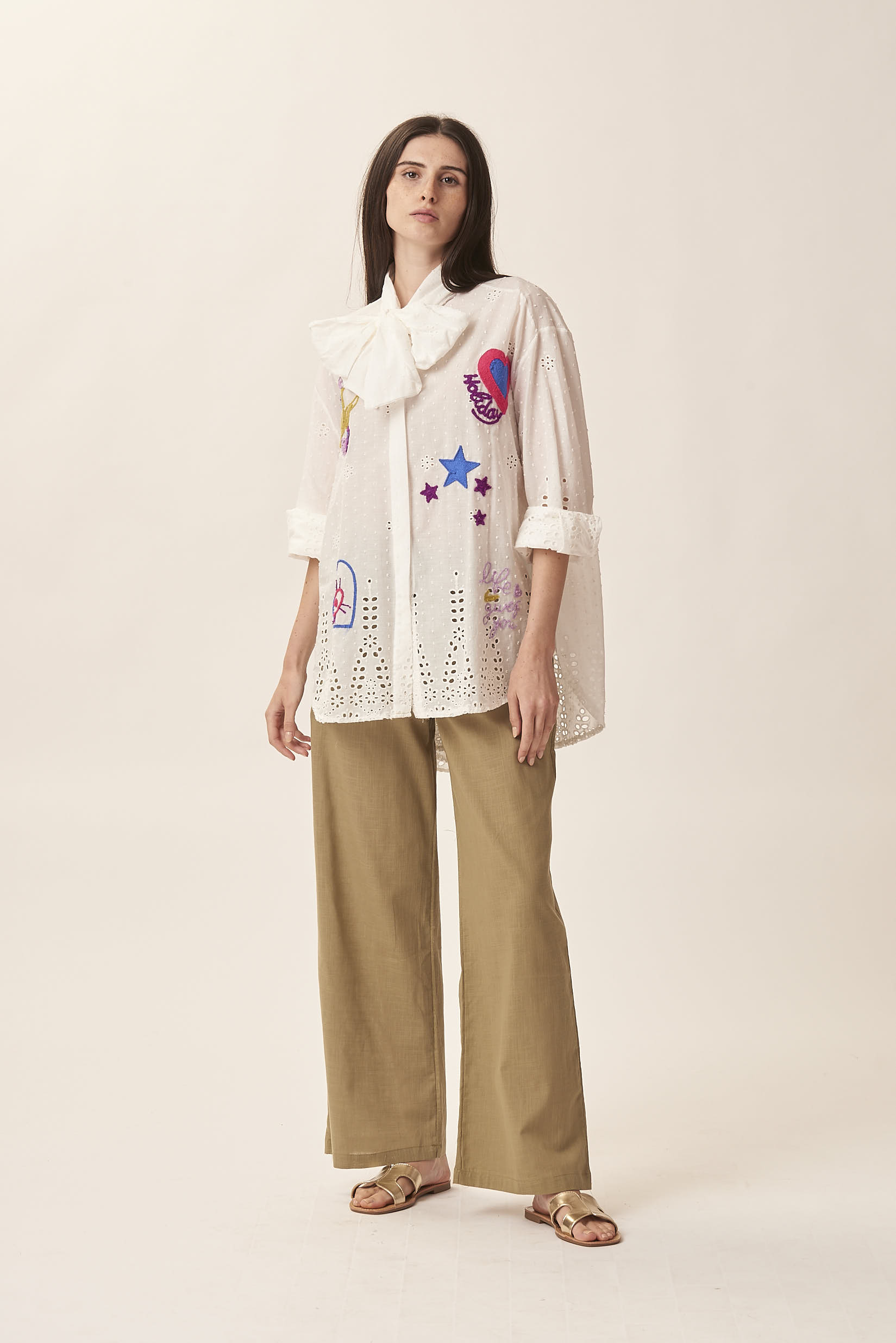 PALAZZO LINEN TROUSERS |