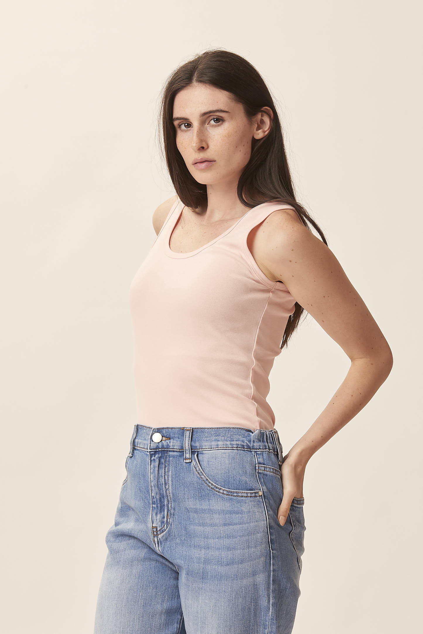 BASIC TANK - S/M, ROSA PINK