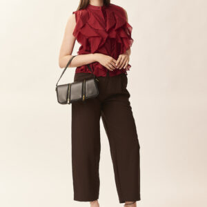 VISCOSE TROUSERS WITH PLEATS |