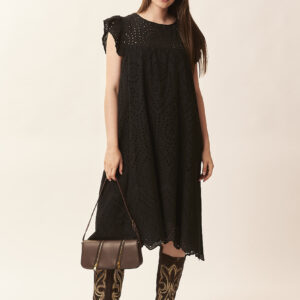 GD362ABITO-SANGALLONERO-516-1 DRESS IN BRODERIE ANGLAISE |