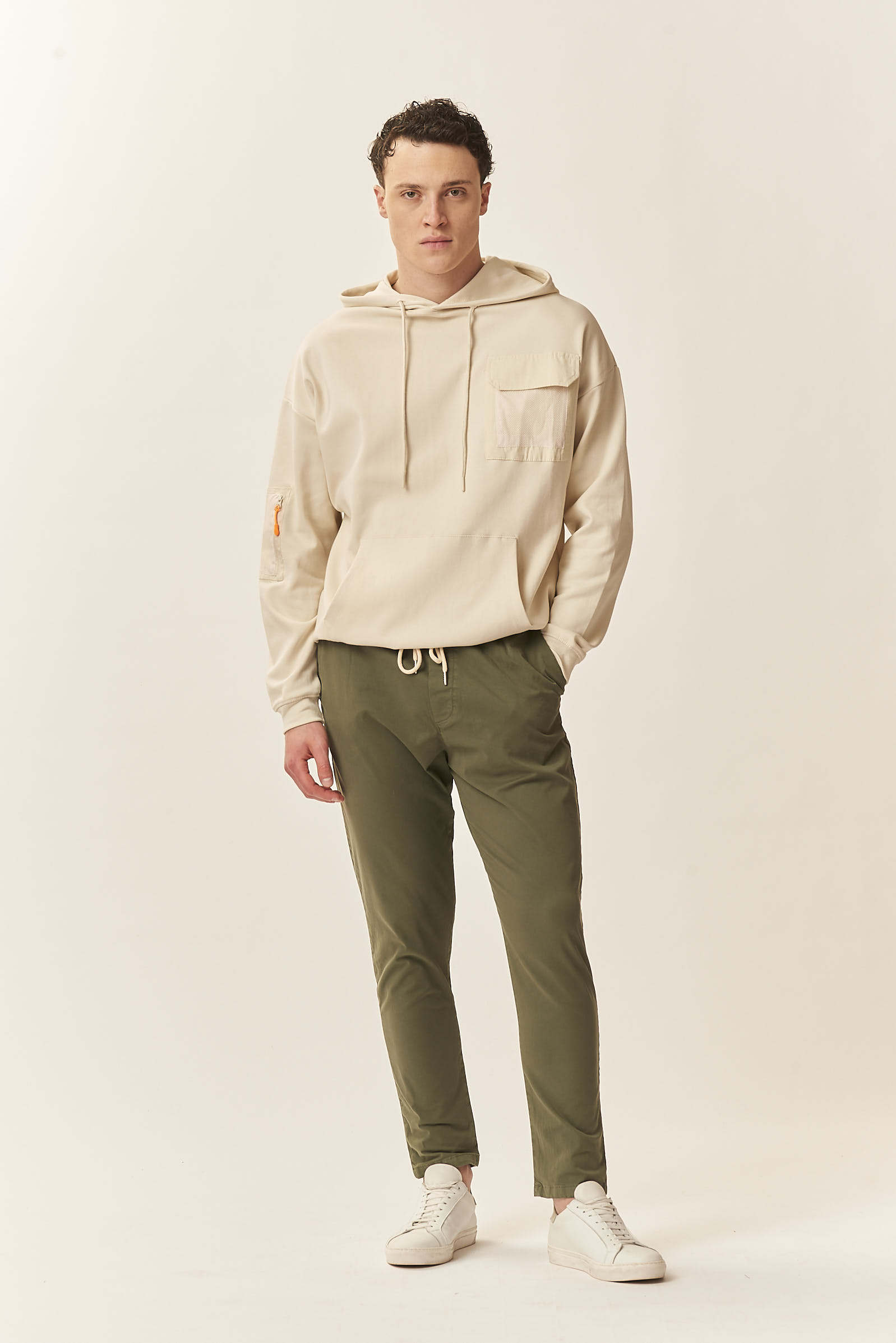GU190-PANTALACCIO-ELASTICATO-MILITARE-1337 TROUSERS WITH LACE |