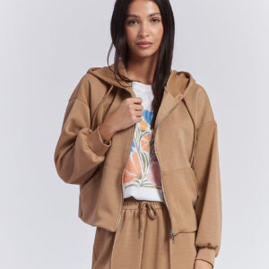 HD040-FULL-ZIP-SWEATSHIRT-TOBACCO FULL ZIP SWEATSHIRT |