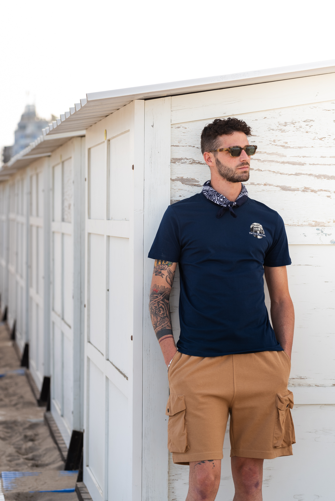 CARGO FLEECE BERMUDA SHORTS |