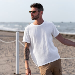 gu222_tshirt-in-garza_bianco GAZE-T-SHIRT |