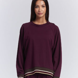 PUNTO MILANO SWEATSHIRT MIT LUREX-DETAILS |