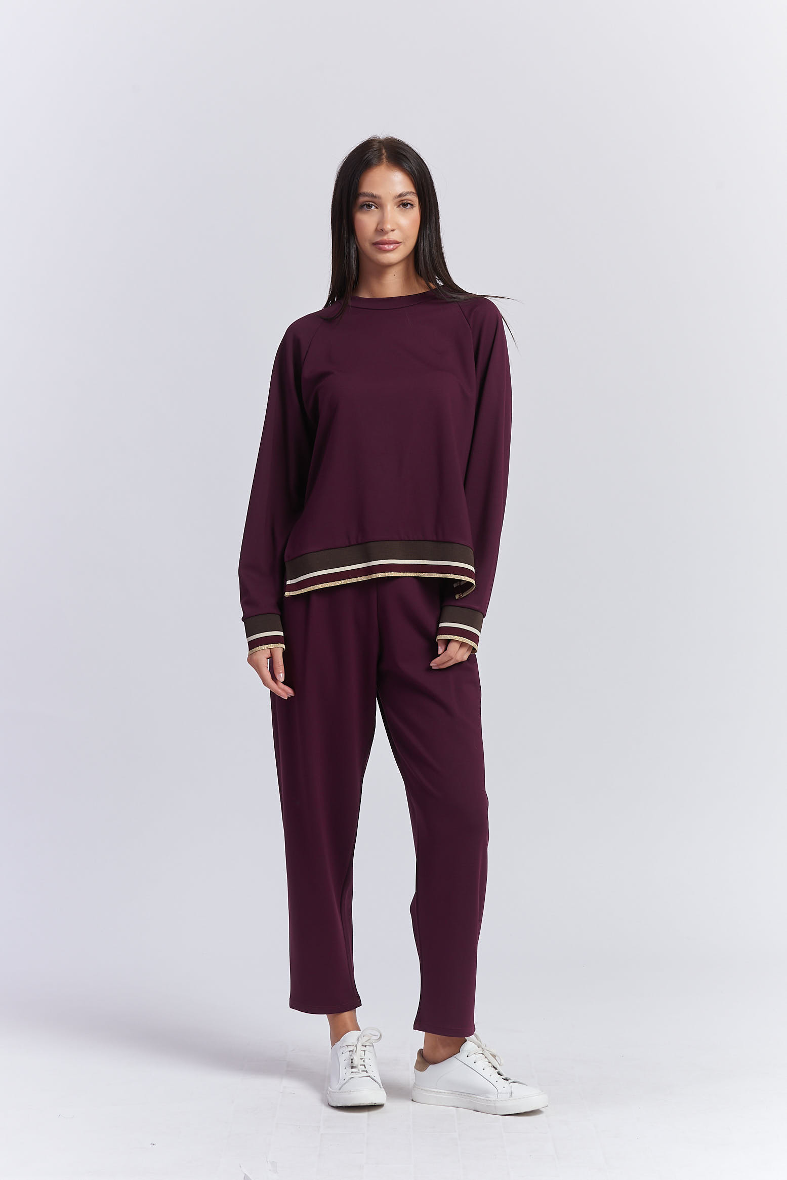MILANO STITCH TROUSERS LUREX DETAIL