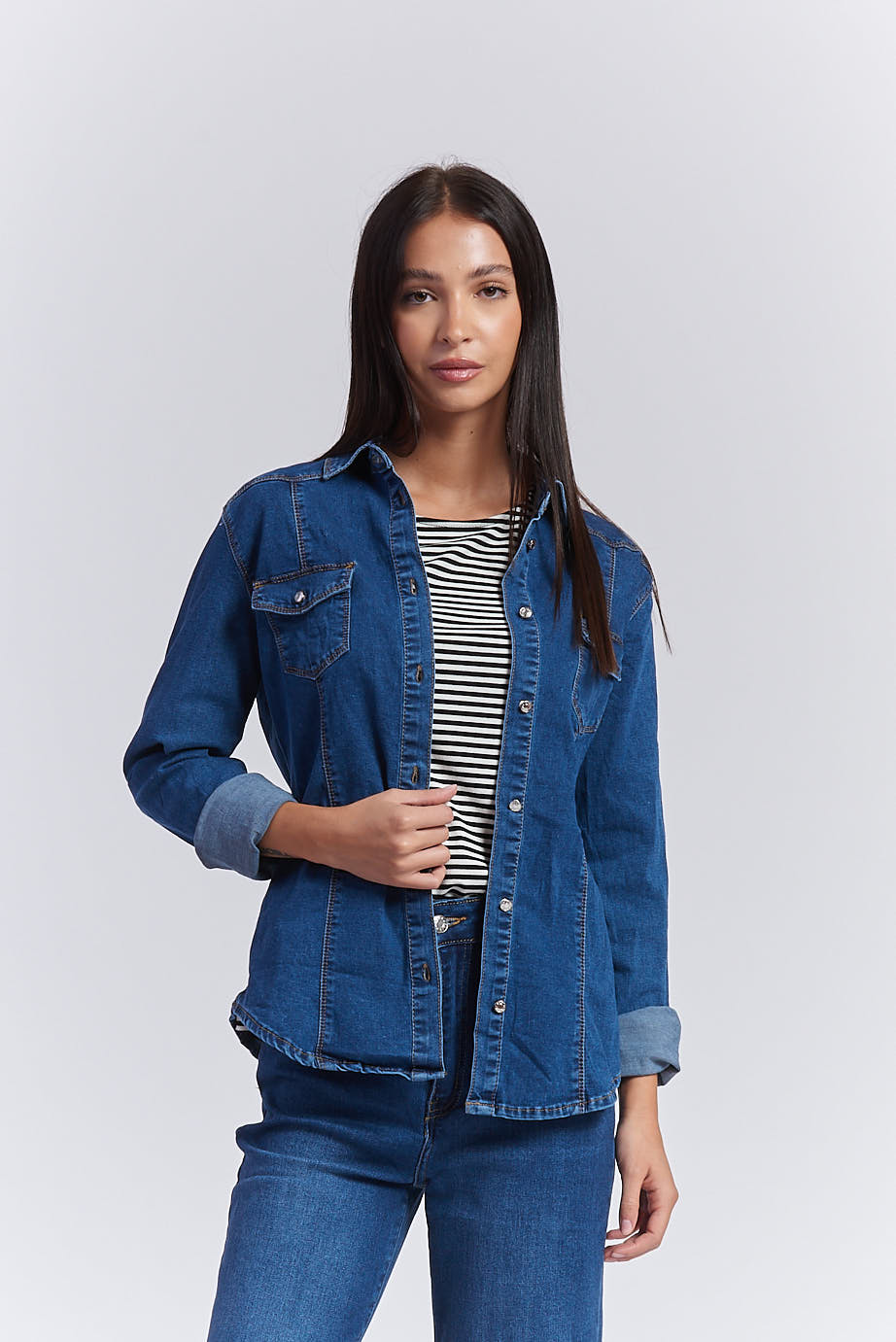 SLIM-FIT DENIM SHIRT