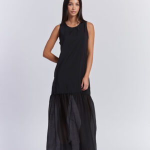 hd089_abito-sleeveless-lungo_nero_1 LONG SLEEVELESS FLUID DRESS |