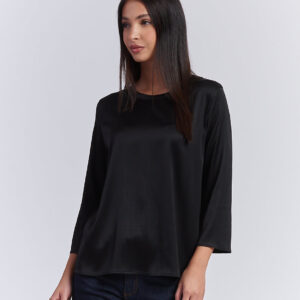 T-SHIRT AUS SATIN-VISKOSE |