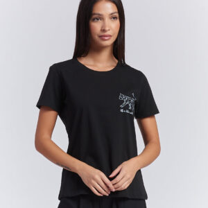 hd126_tshirt-gatto_nero T-SHIRT MIT KATZENPRINT |