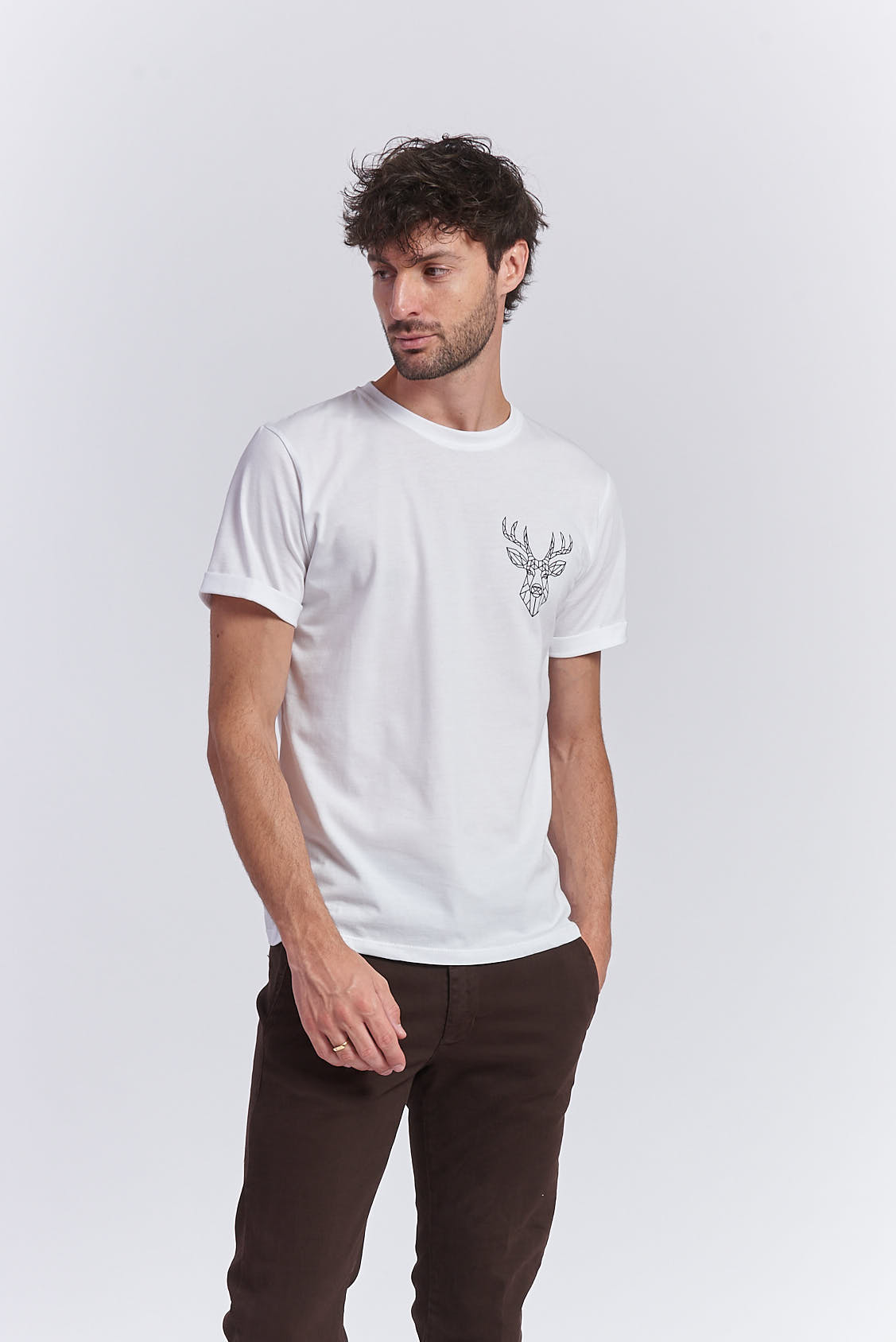 DEER PRINT T-SHIRT