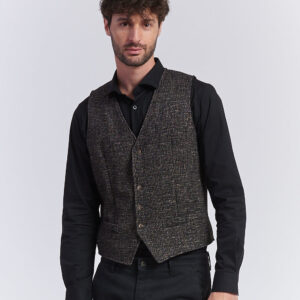 hu101_gilet-Mikro-Fantasie WESTE MIT MIKROMUSTER |