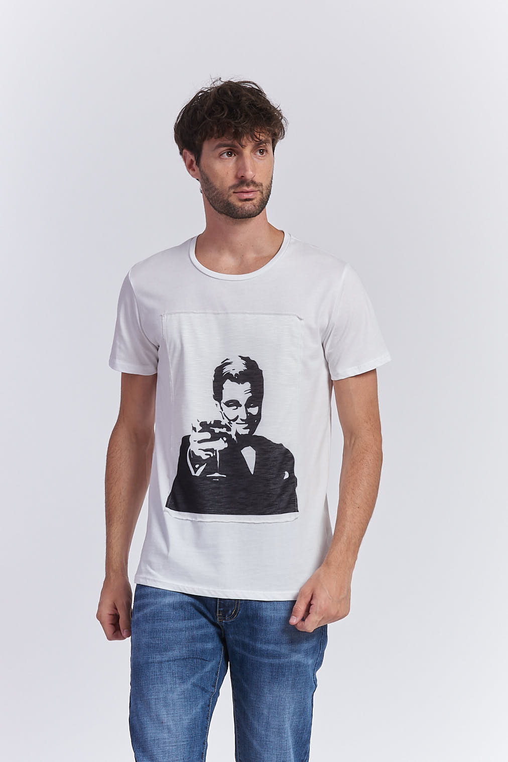 BEDRUCKTES JERSEY-T-SHIRT