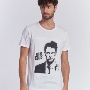 hu105_tshirt-Kampf-club_bianco1 FIGHT CLUB PRINT JERSEY T-SHIRT |