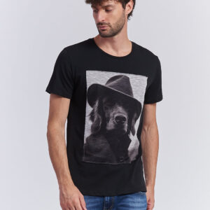 hu106_tshirt-print-setter_nero SETTER PRINT T-SHIRT |