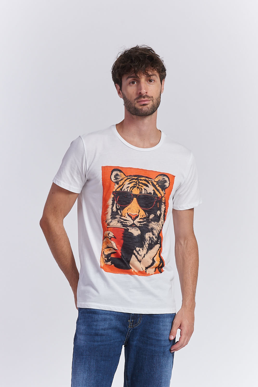 TIGER PRINT T-SHIRT