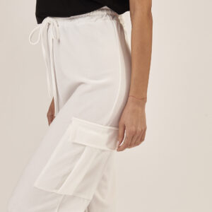 GD019-TASCONATO-SCUBA-CREPE-BIANCO-848 CREPE POCKET TROUSERS |