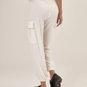 GD019-TASCONATO-SCUBA-CREPE-BIANCO-851 CREPE POCKET TROUSERS |