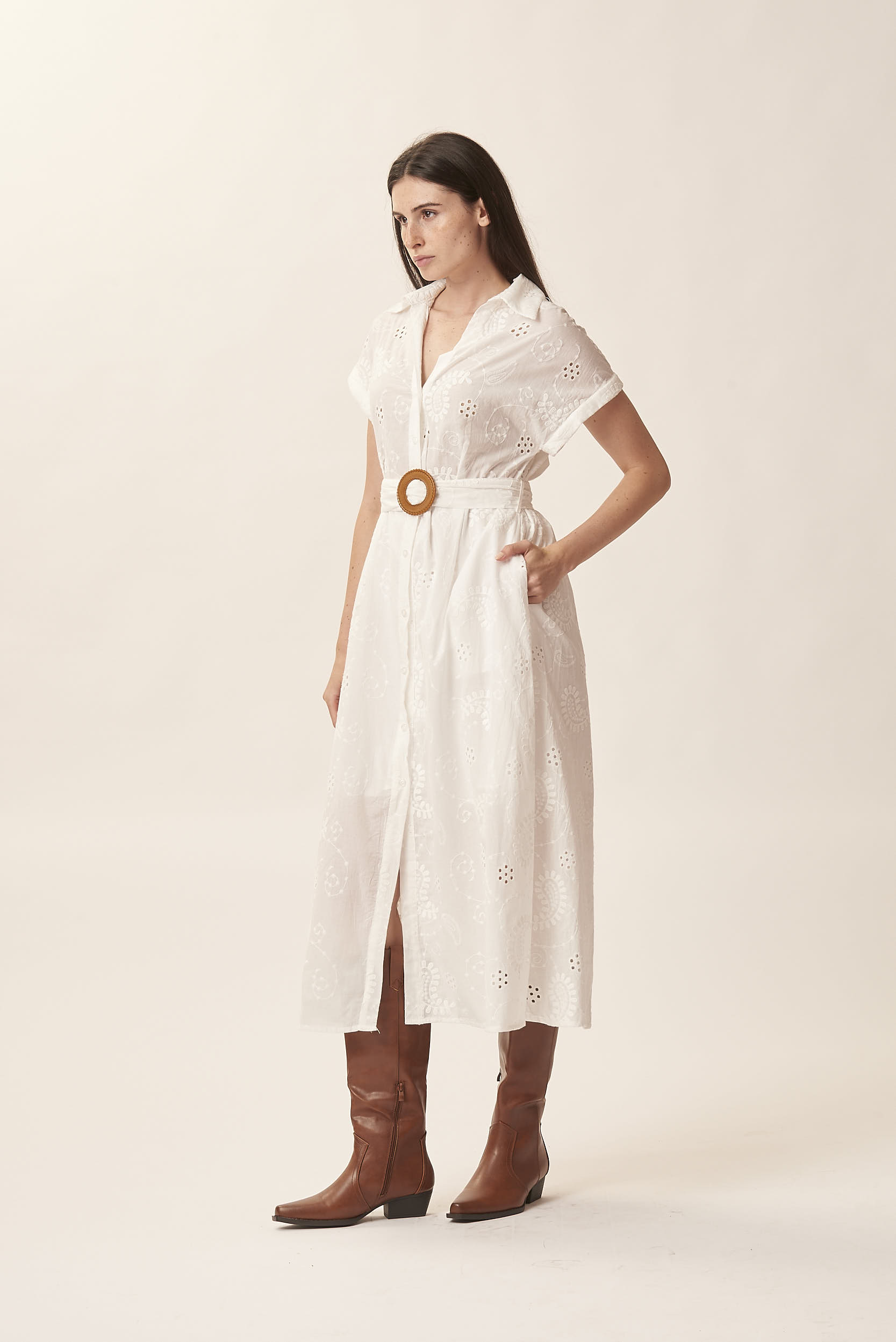 GD144-VESTITO-SANGALLO-TINTA-UNITA-BIANCO-9-3 PLAIN BRODERIE ANGLAISE DRESS |