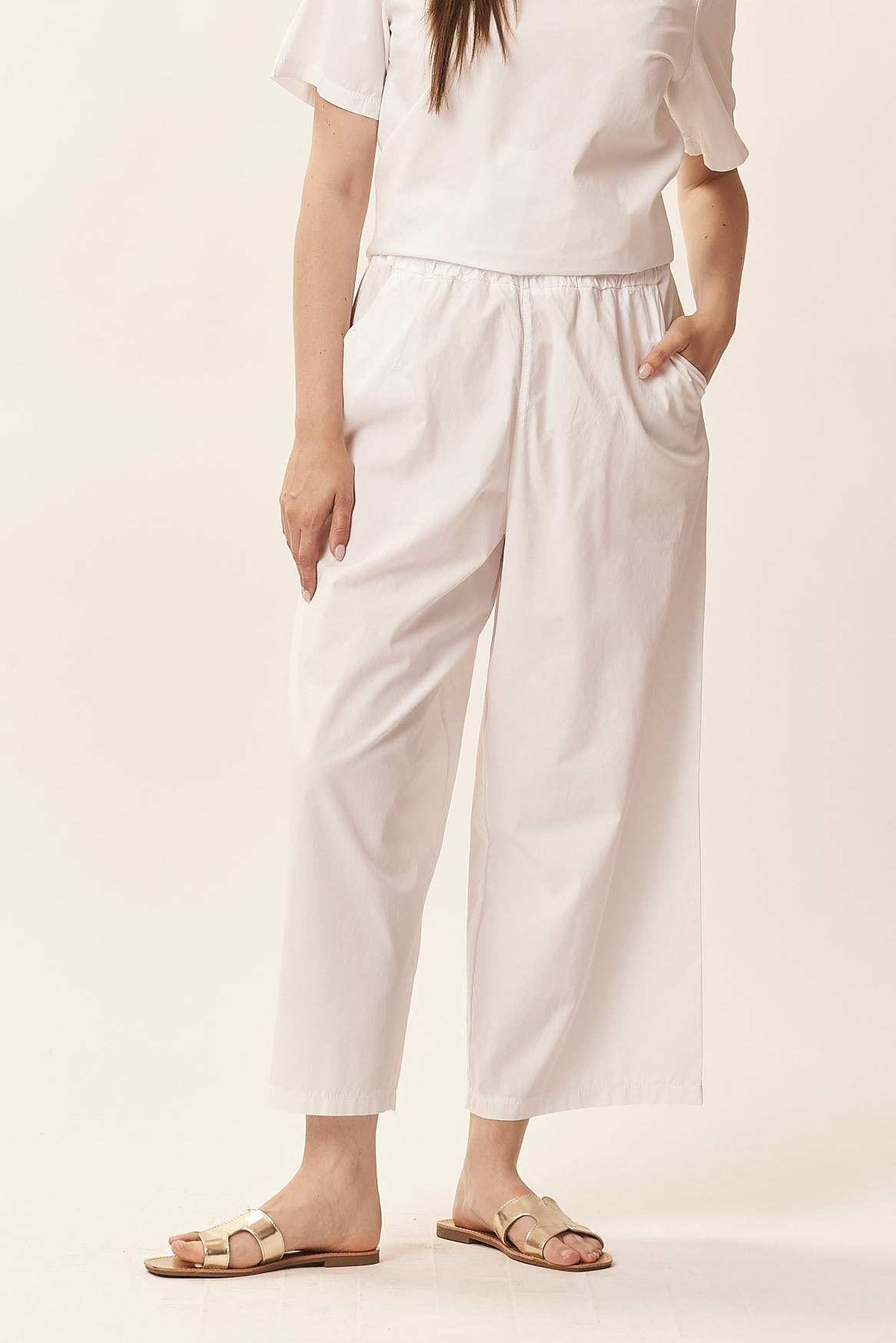 GD171PANTALONE-TELA-PARABIANCO-202 TROUSERS IN PARA' CANVAS |