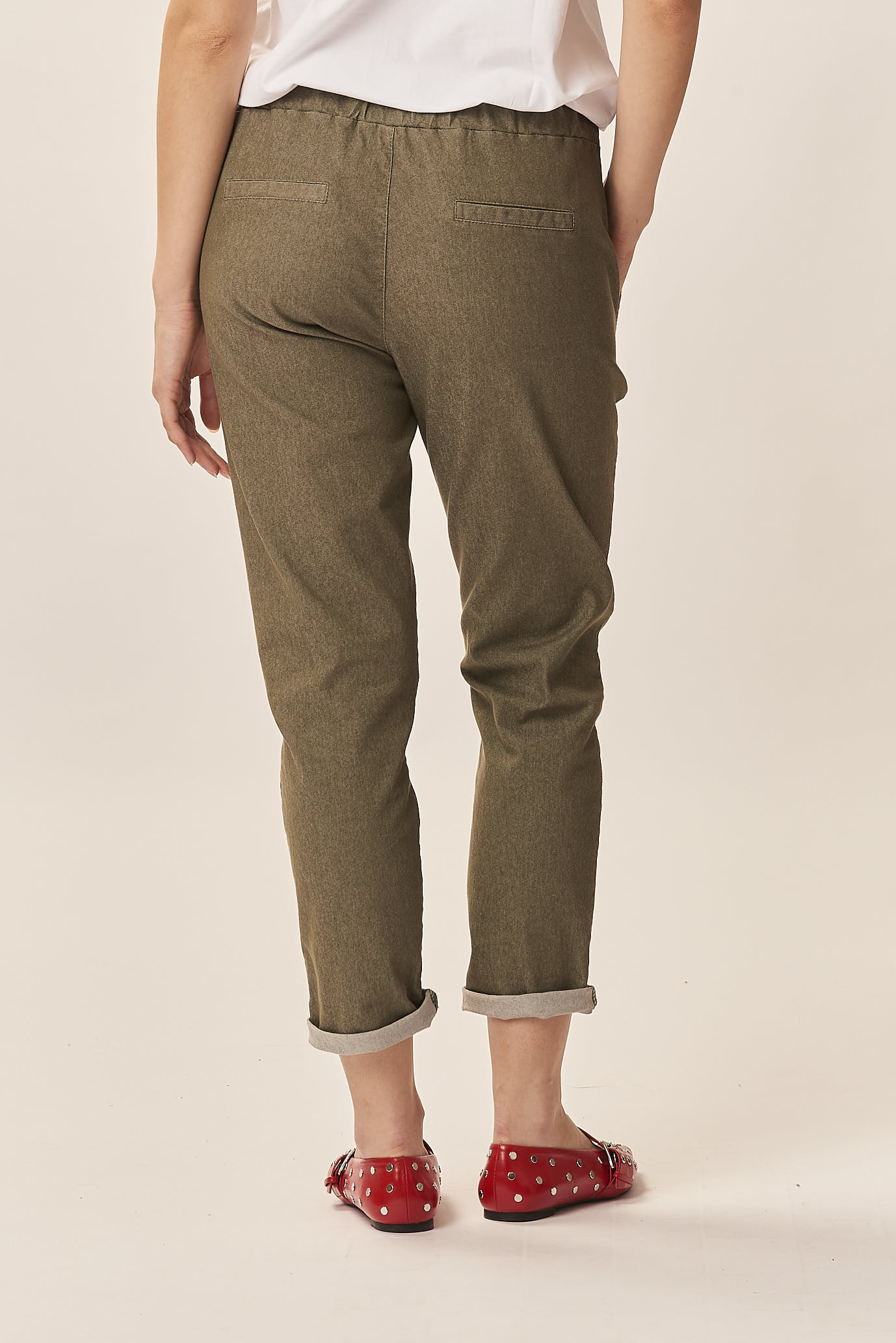 GD173-PANTA-BOY-MILITARE-405 BOY'S TROUSERS WITH LUREX |