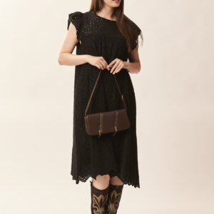 GD362ABITO-SANGALLONERO-520 DRESS IN BRODERIE ANGLAISE |