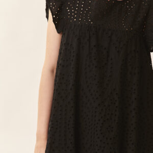 GD362ABITO-SANGALLONERO-524 DRESS IN BRODERIE ANGLAISE |