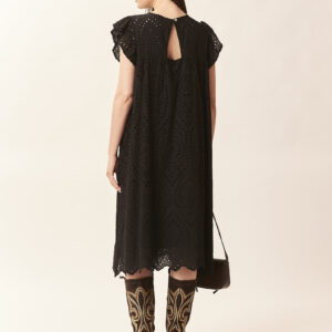 GD362ABITO-SANGALLONERO-525 DRESS IN BRODERIE ANGLAISE |