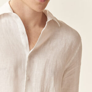 GU015-CAMICIA-100-LINO-ML-C.FRANCESE-BIANCO-31 LINEN SHIRT |