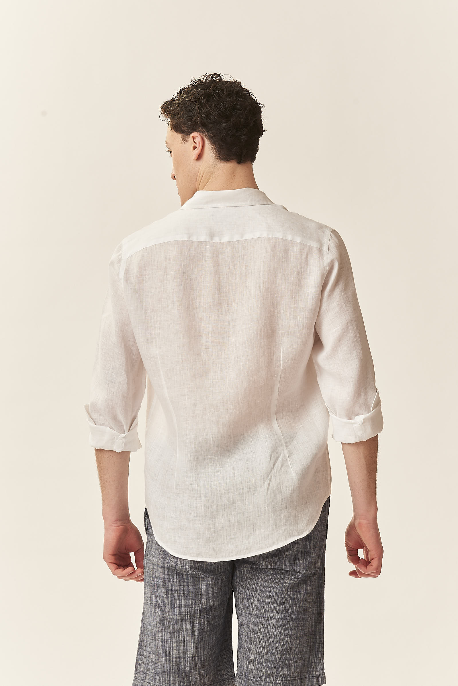GU015-CAMICIA-100-LINO-ML-C.FRANCESE-BIANCO-32 LINEN SHIRT |