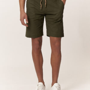 GU017-BERMUDA-LINO-BASIC-MILITARE-141-11 BERMUDA BASIC EFFETTO LINO |