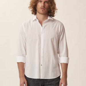 GU034-CAMICIA-COLLO-TA-ML-MUSSOLA-COTONE-BIANCO-158-6 COTTON SHIRT |