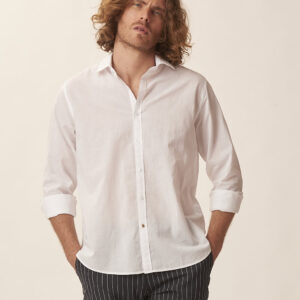 GU034-CAMICIA-COLLO-TA-ML-MUSSOLA-COTONE-BIANCO-162-6 CAMICIA IN COTONE |