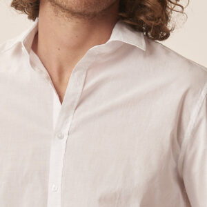 GU034-CAMICIA-COLLO-TA-ML-MUSSOLA-COTONE-BIANCO-163-6 COTTON SHIRT |