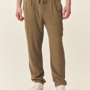 GU059-PANTA-TEX-LINO-MILITARE-383-6 LINEN BLEND TROUSERS |