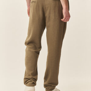 GU059-PANTA-TEX-LINO-MILITARE-389-6 LINEN BLEND TROUSERS |